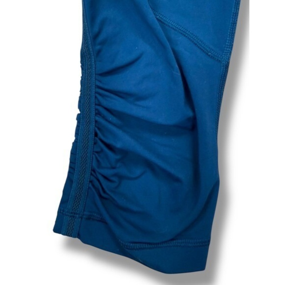 Lululemon Run Inspire Crop II Running Athletic Blue Black leggings Size 4 - Picture 11 of 14